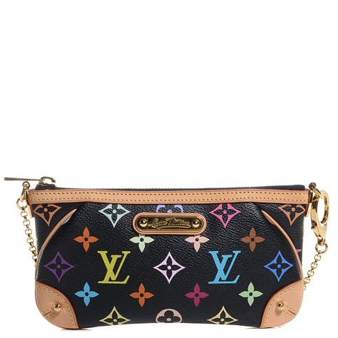 louis vuitton milla mm monogram pochette clutch bag multicolor|LOUIS VUITTON Monogram Multicolor Pochette Milla MM.